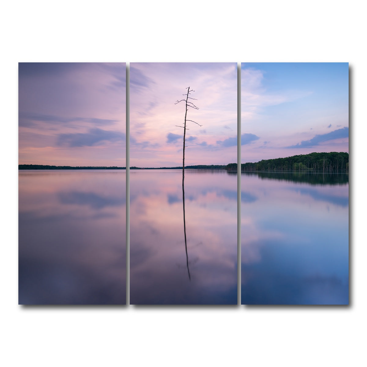 AUTO-MOCKUP WHITE | Colorful Reflections | 3 Piece | Gallery Wrap Canvas | group=8x18