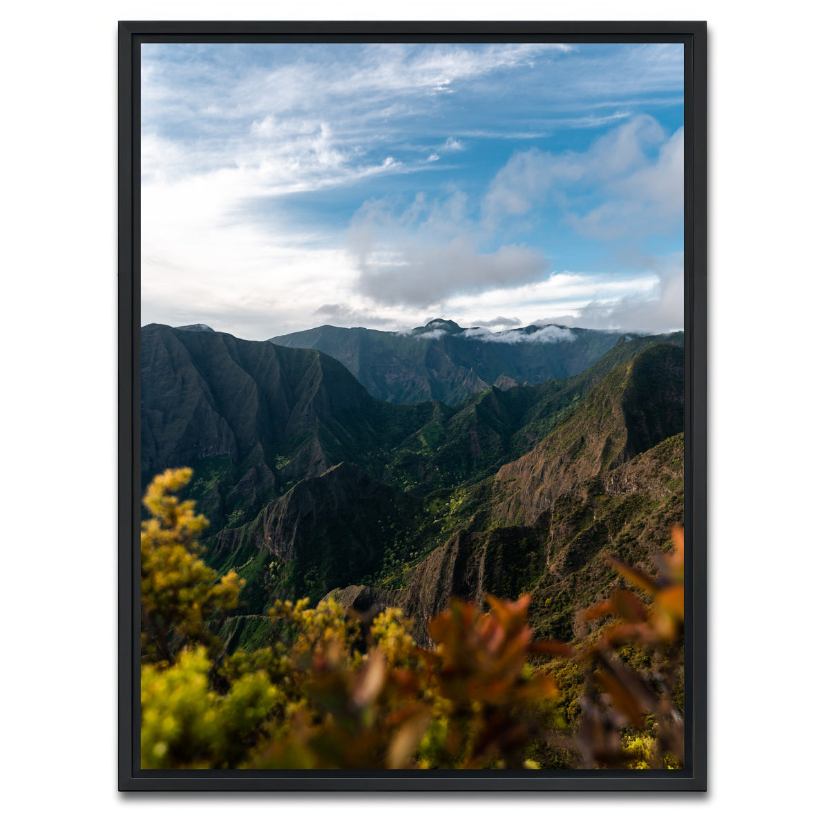 AUTO-MOCKUP WHITE | Colorful Valley | 1 Piece | Black Framed Canvas | group=3x4