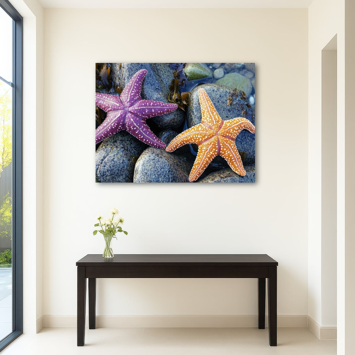 AUTO-MOCKUP ROOM | Colorful starfishes