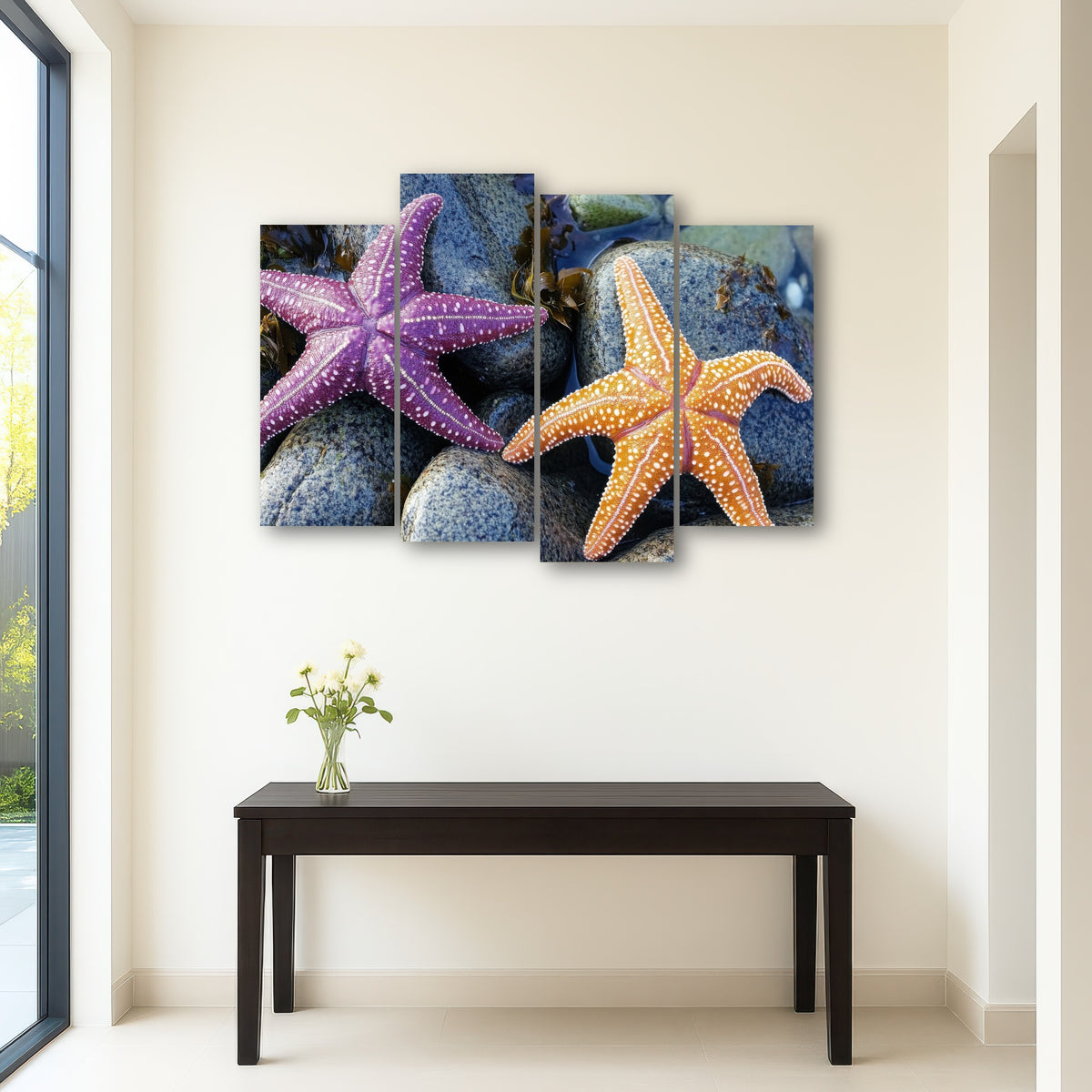 AUTO-MOCKUP ROOM | Colorful starfishes