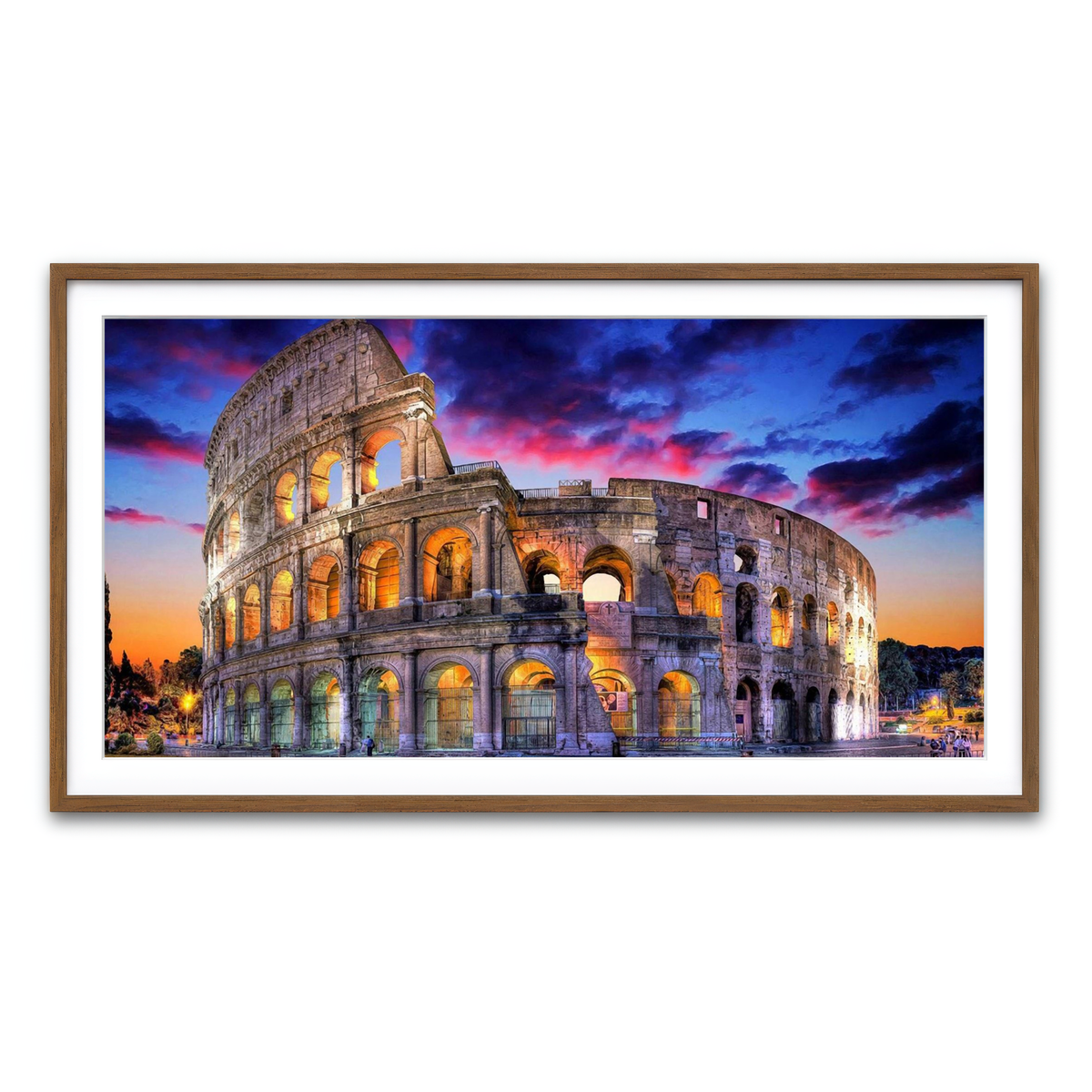 Framed Print 2x1 Walnut