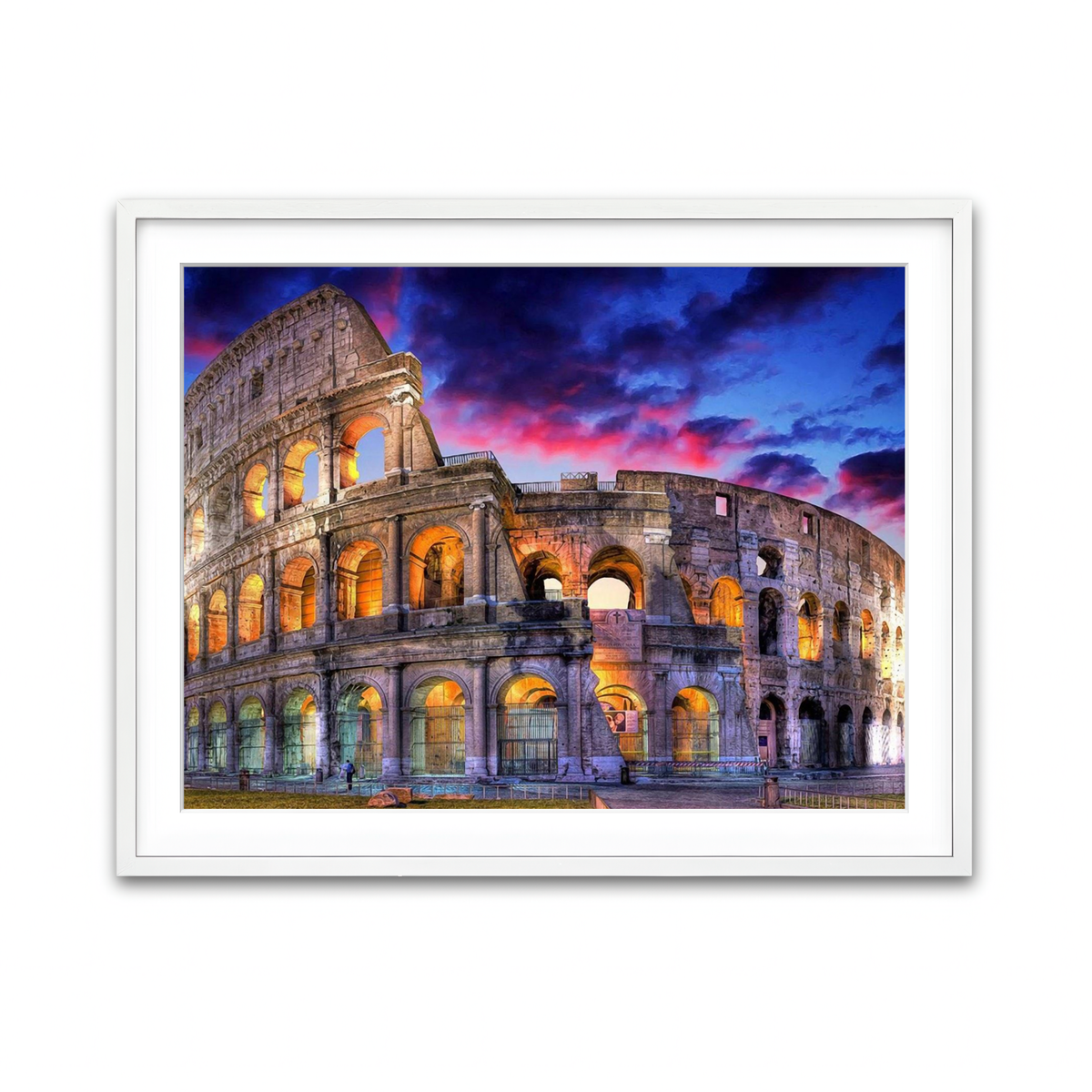 Framed Print 4x3 White