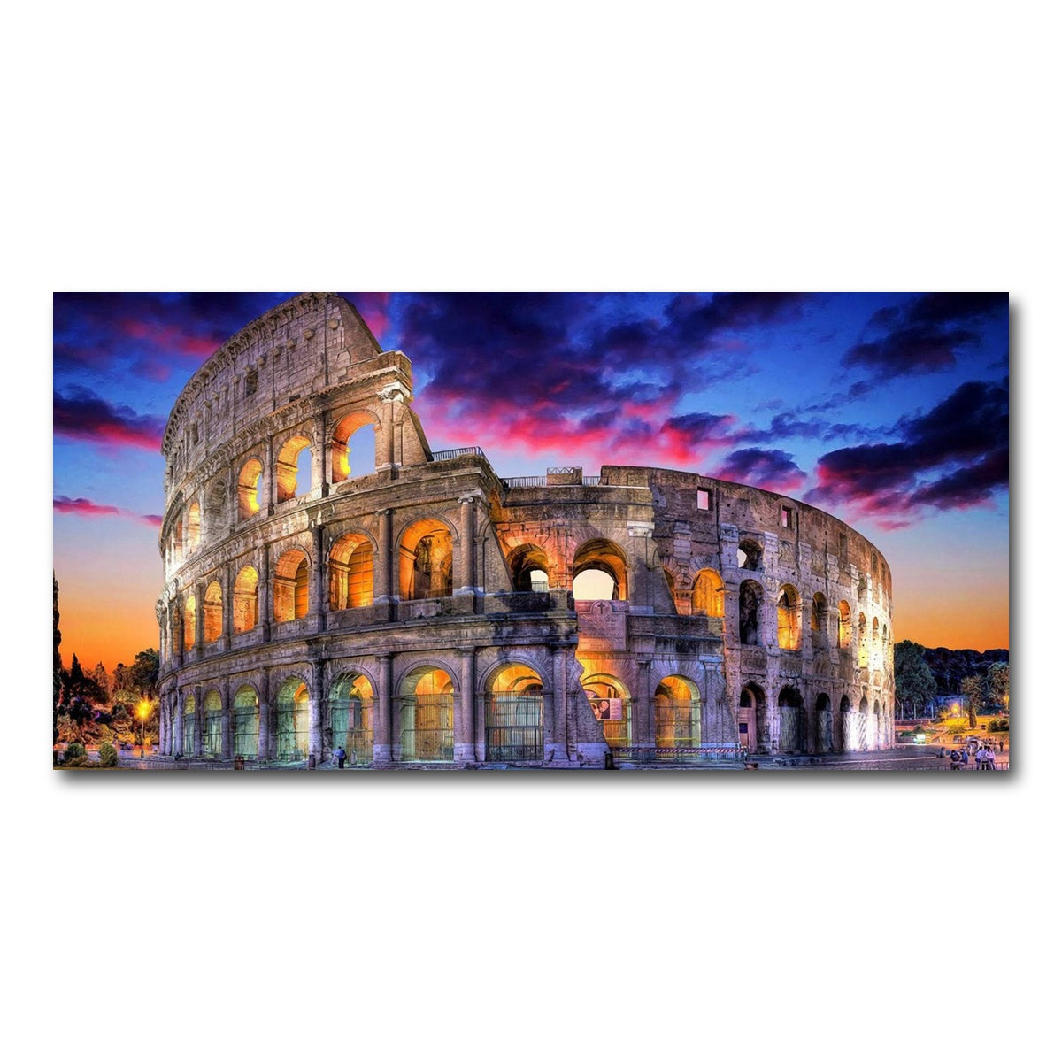 AUTO-MOCKUP WHITE | Colosseum | 1 Piece | Gallery Wrap Canvas | group=2x1