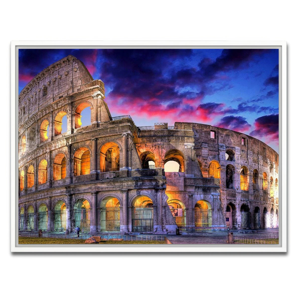 AUTO-MOCKUP WHITE | Colosseum | 1 Piece | White Framed Canvas | group=4x3