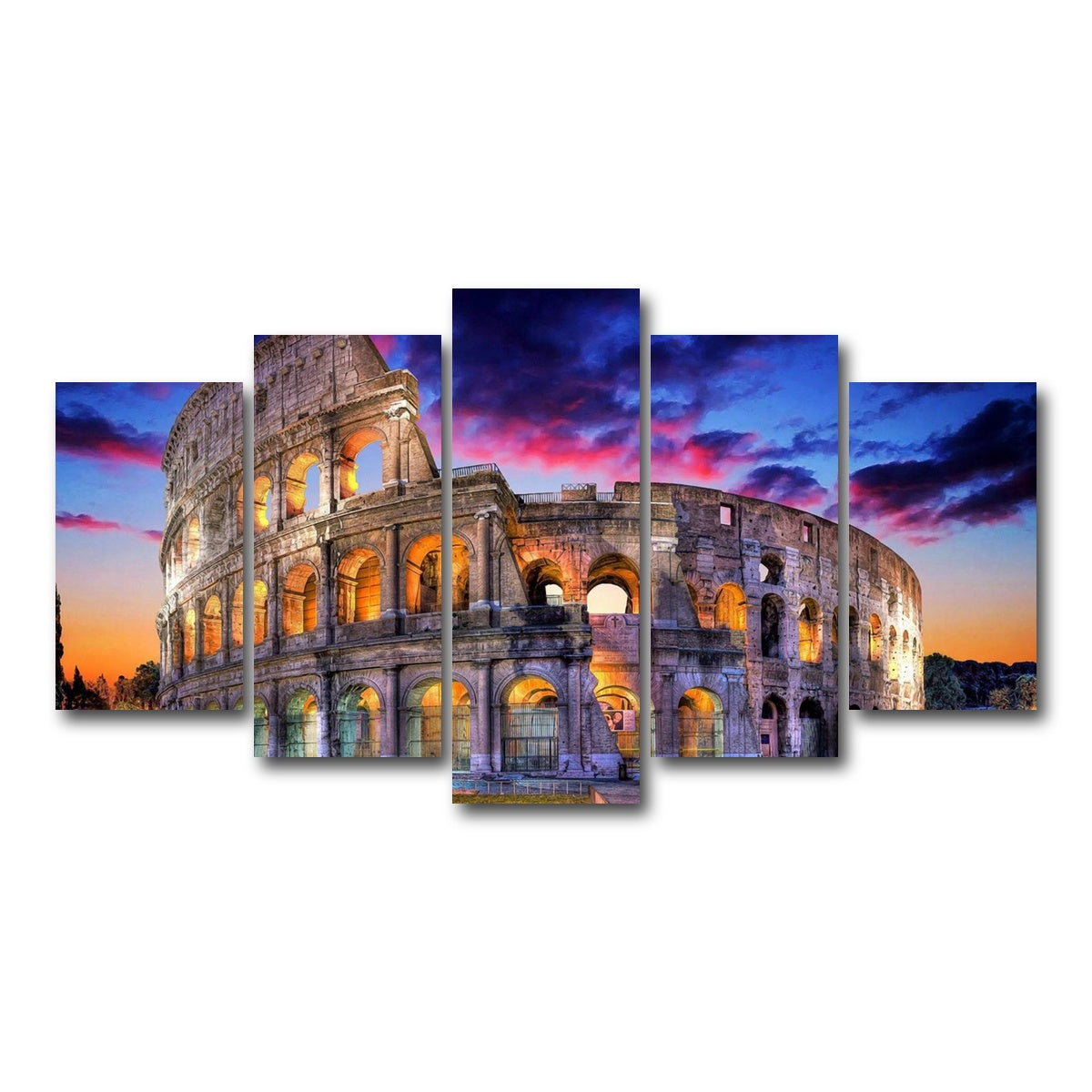 AUTO-MOCKUP WHITE | Colosseum | 5 Piece | Gallery Wrap Canvas | group=5_normal