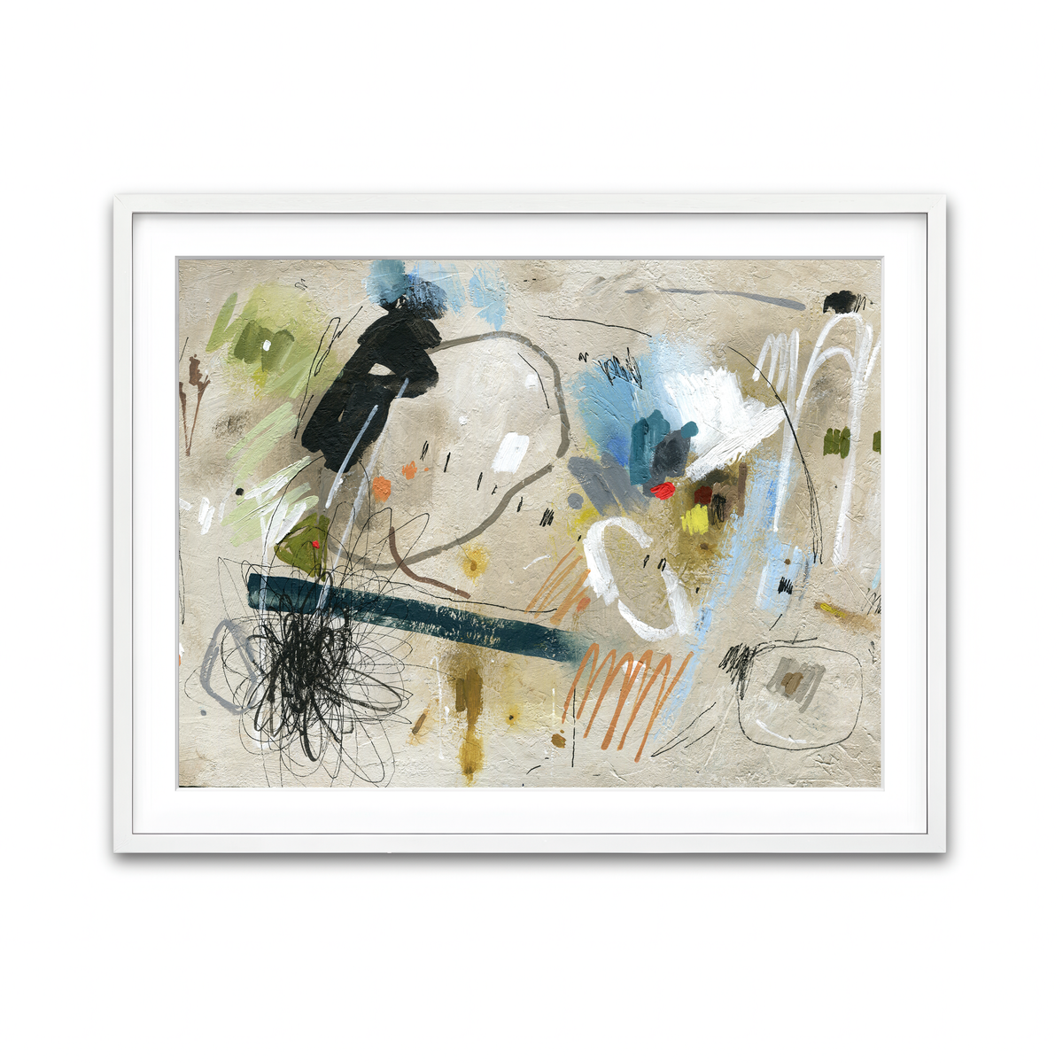 Framed Print 4x3 White