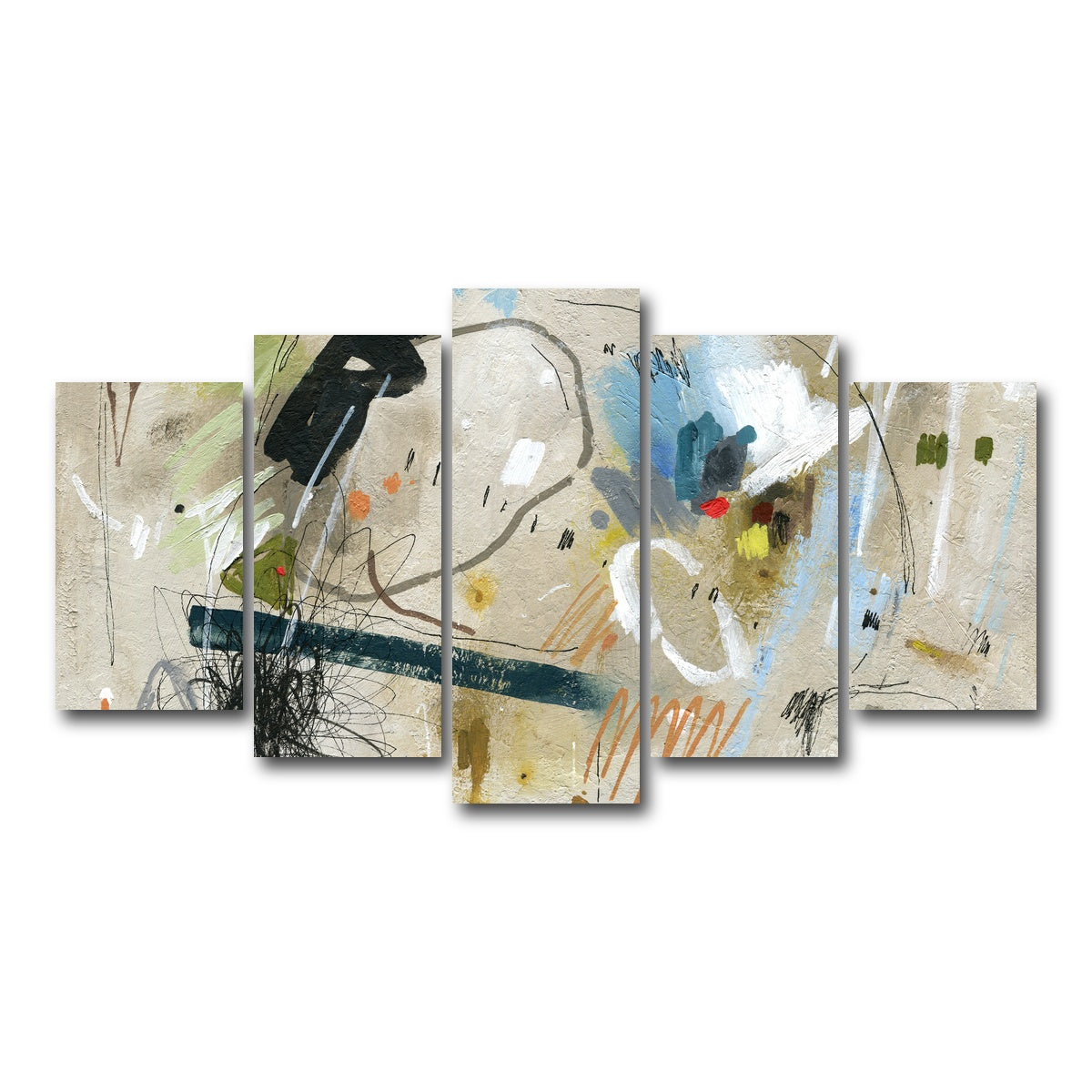 AUTO-MOCKUP WHITE | Colour2 | 5 Piece | Gallery Wrap Canvas | group=5_normal