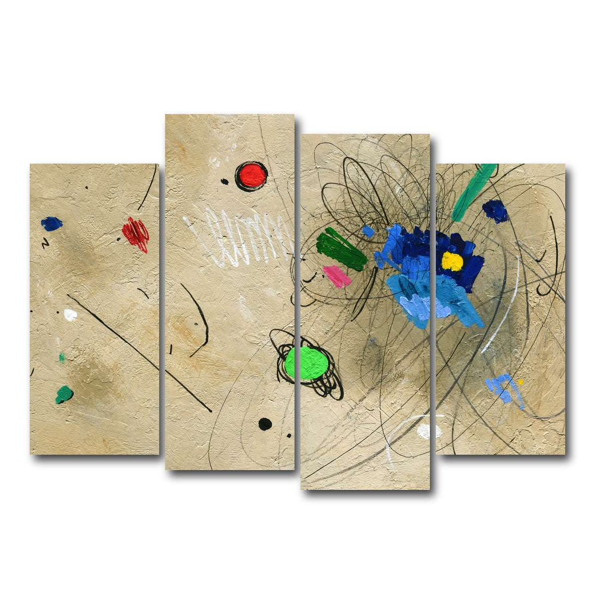 AUTO-MOCKUP WHITE | Colour | 4 Piece | Gallery Wrap Canvas | group=4_normal