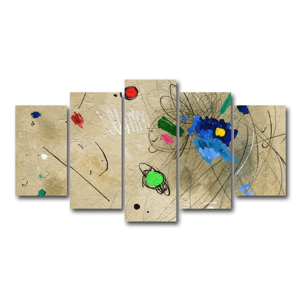 AUTO-MOCKUP WHITE | Colour | 5 Piece | Gallery Wrap Canvas | group=5_normal