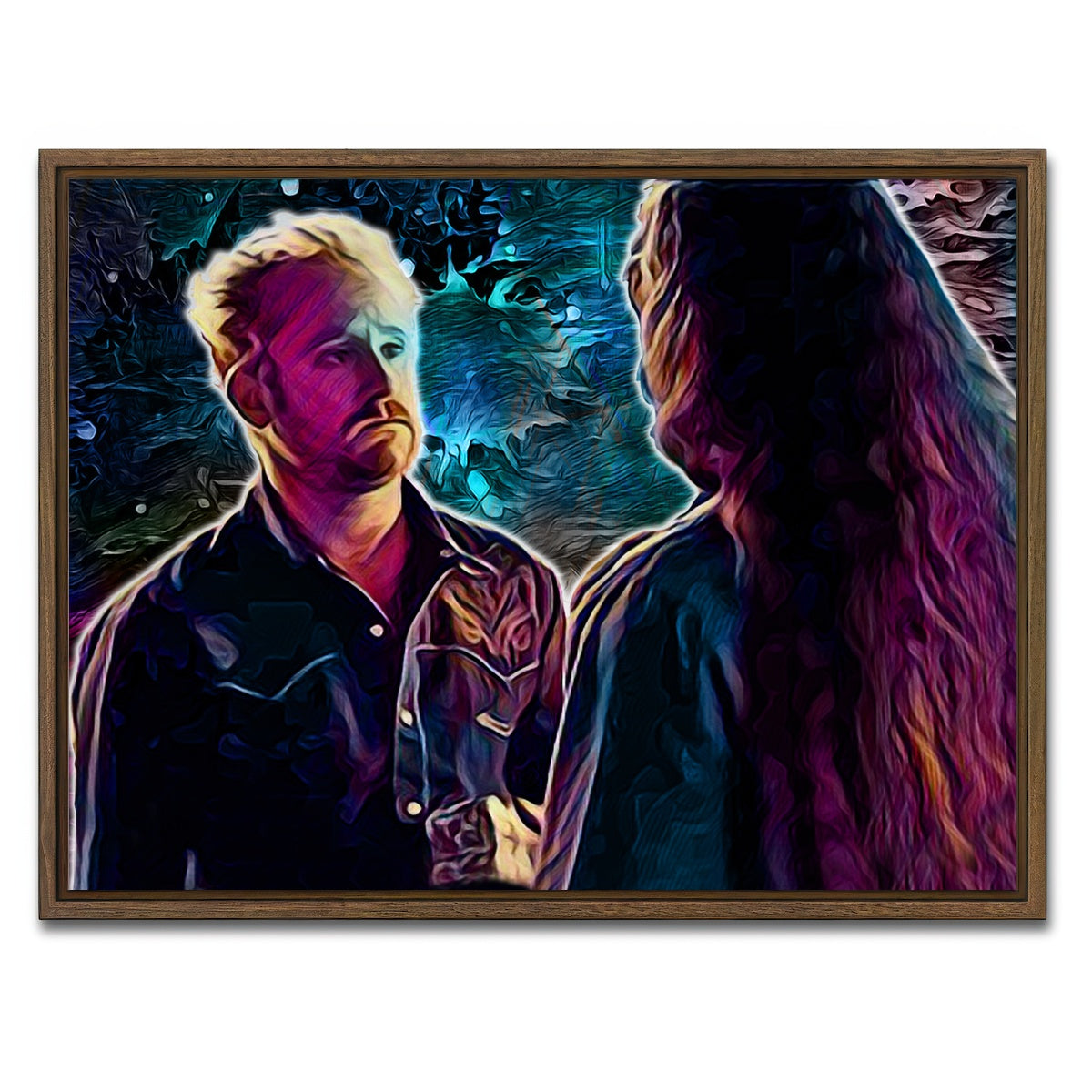 AUTO-MOCKUP WHITE | Comanche Hell or High Water | 1 Piece | Walnut Framed Canvas | group=4x3