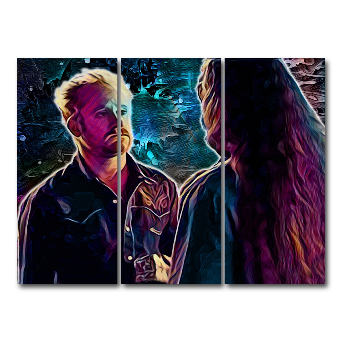 AUTO-MOCKUP WHITE | Comanche Hell or High Water | 3 Piece | Gallery Wrap Canvas | group=8x18