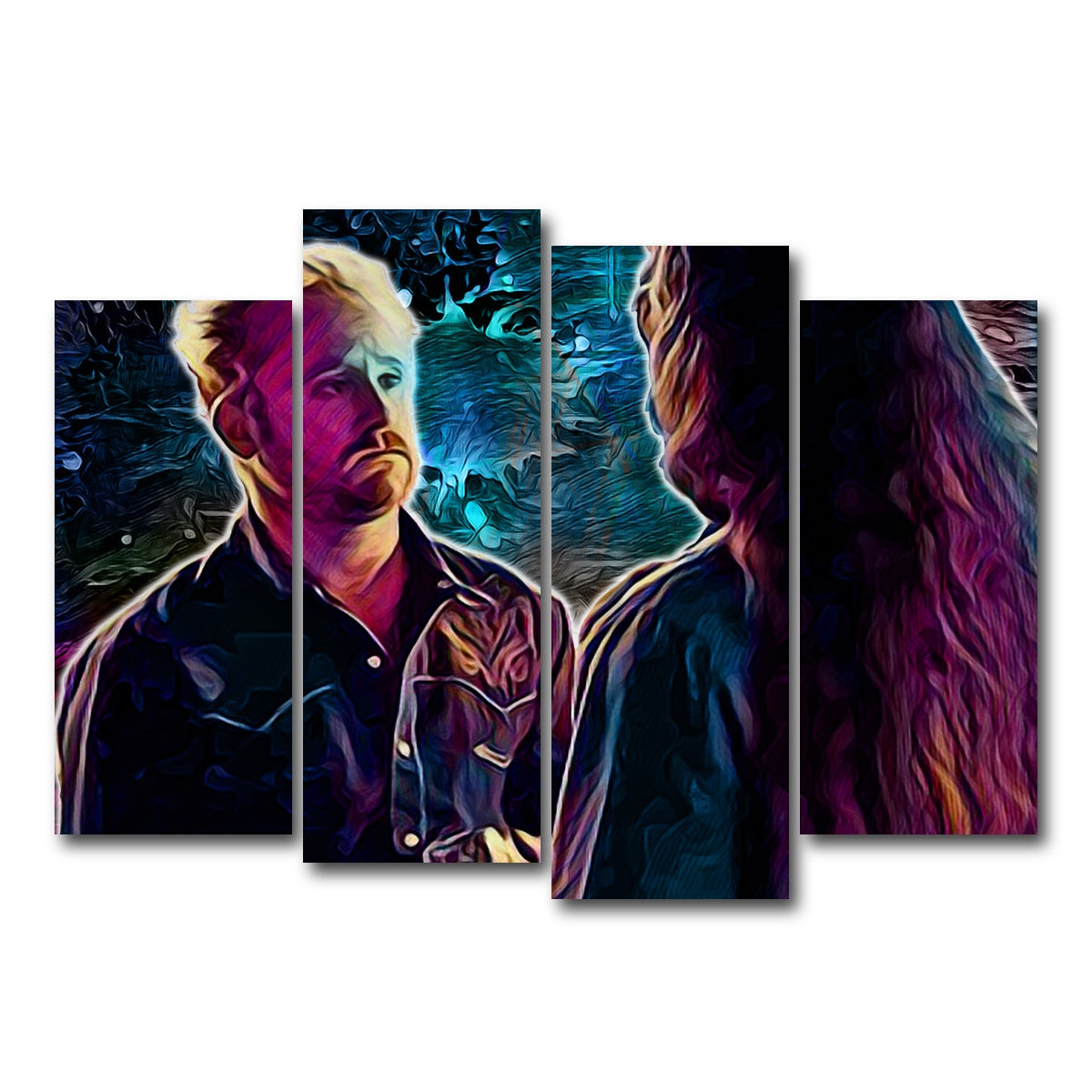 AUTO-MOCKUP WHITE | Comanche Hell or High Water | 4 Piece | Gallery Wrap Canvas | group=4_normal