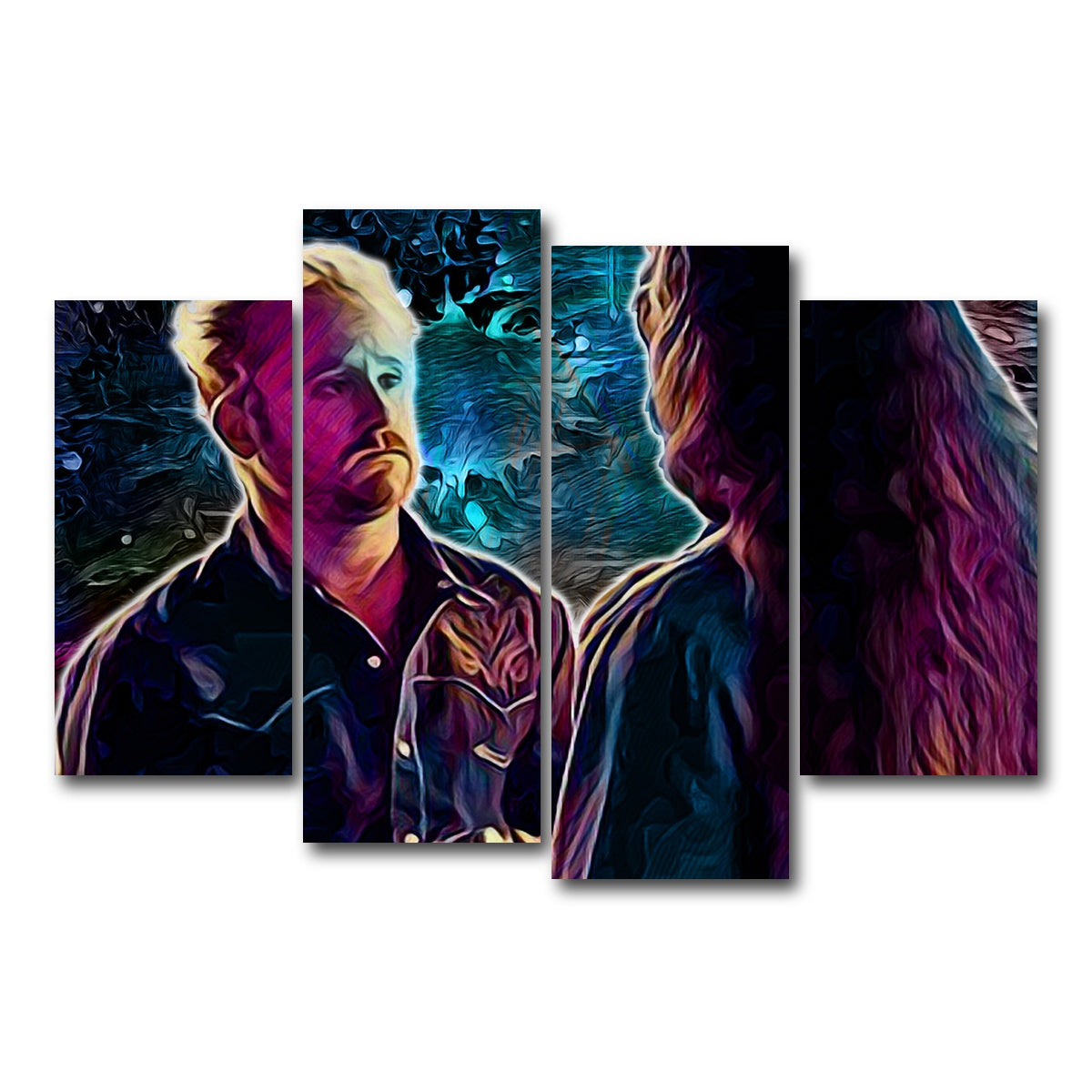 AUTO-MOCKUP WHITE | Comanche Hell or High Water | 4 Piece | Gallery Wrap Canvas | group=4_short