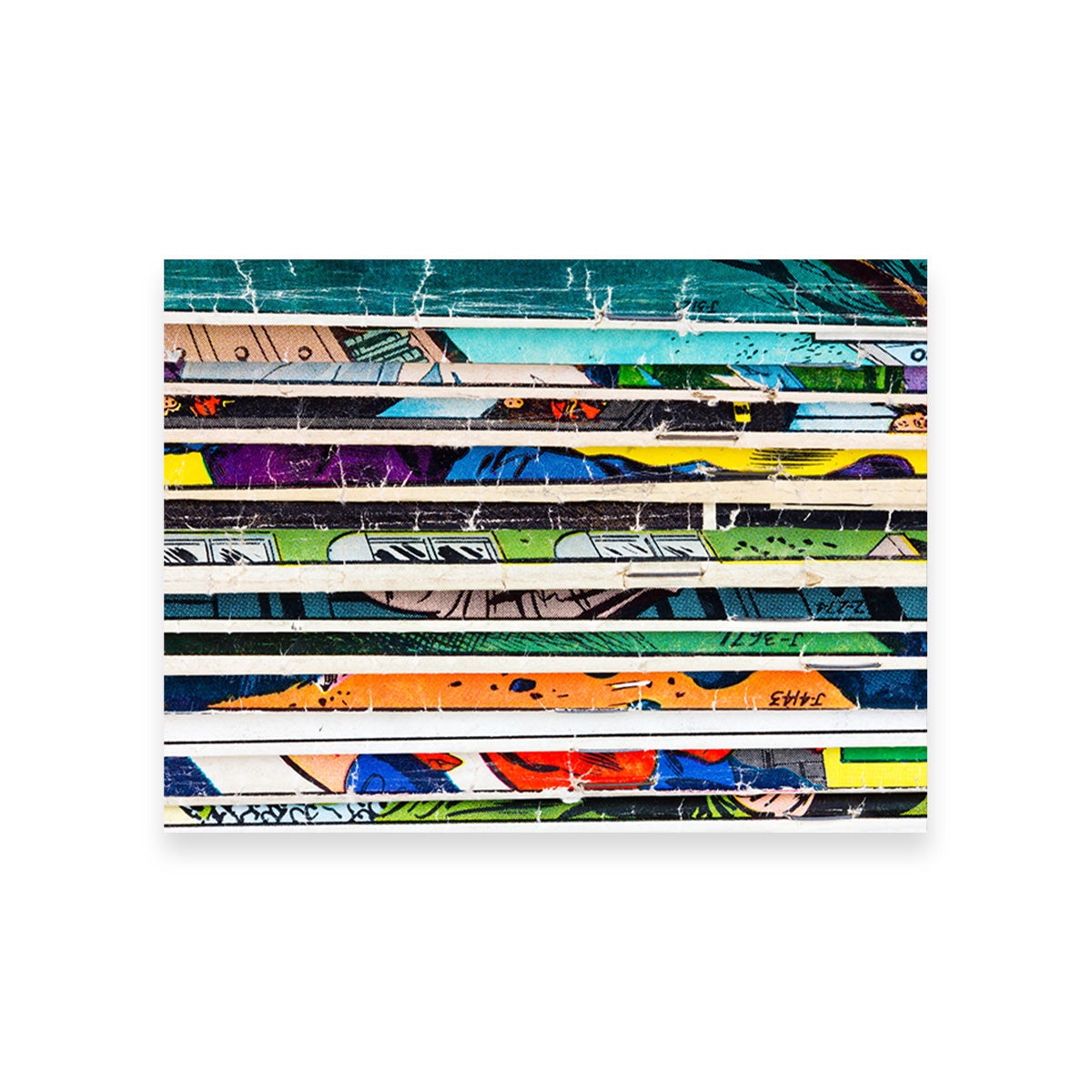 Comic Book Stack Wall Art