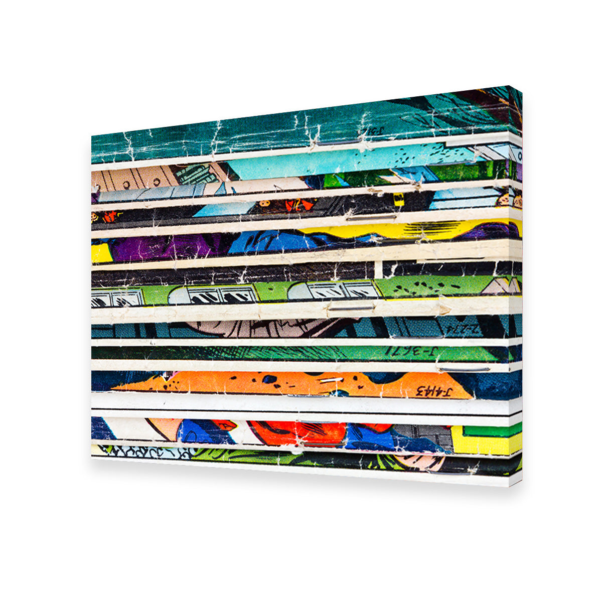 Comic Book Stack Wall Art