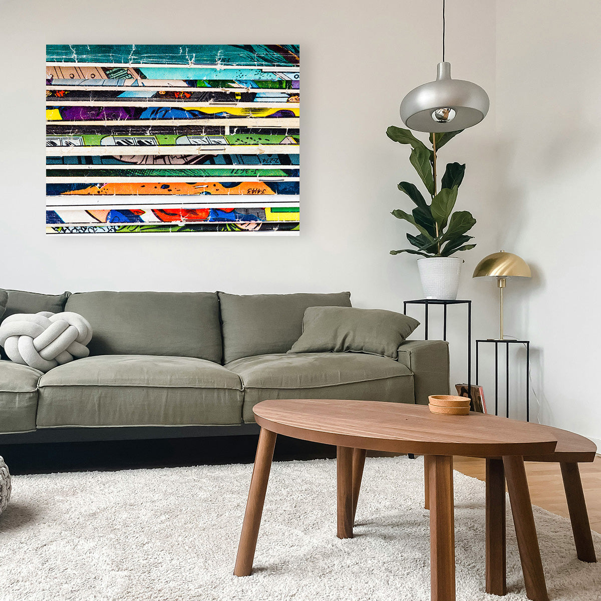 Comic Book Stack Wall Art