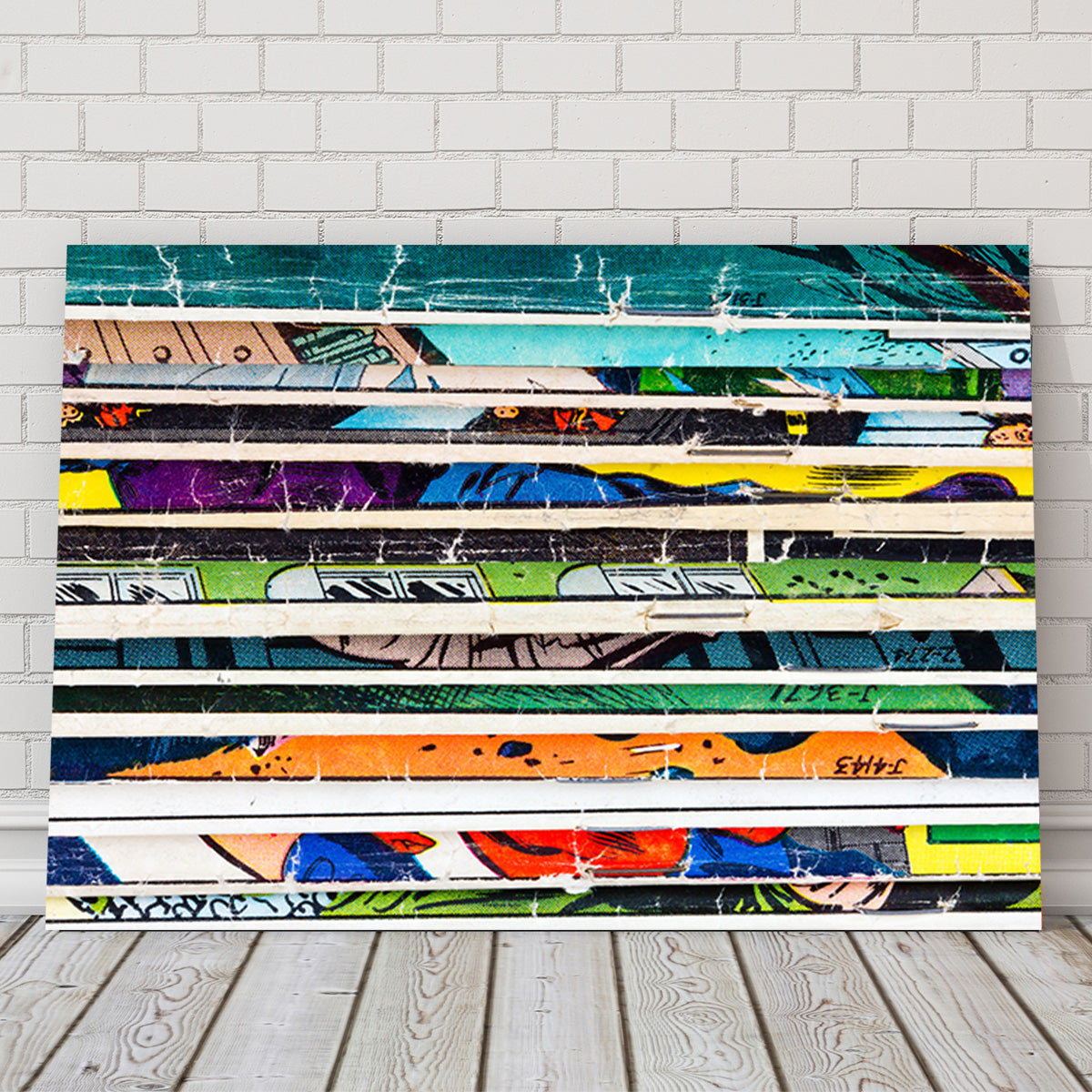 Comic Book Stack Wall Art
