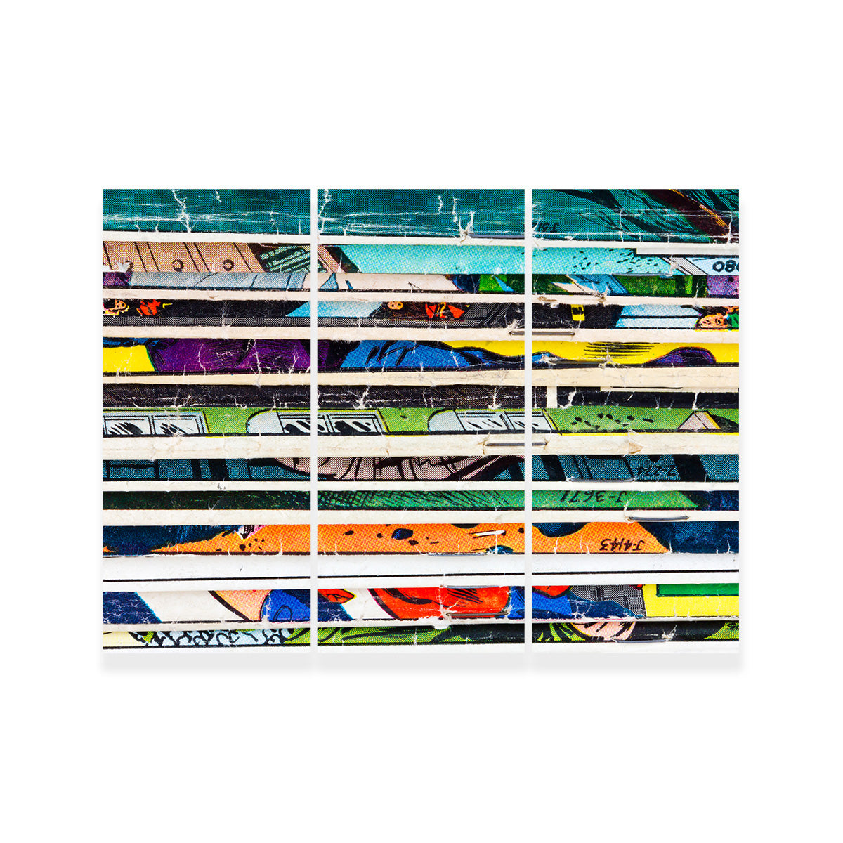 Comic Book Stack Wall Art
