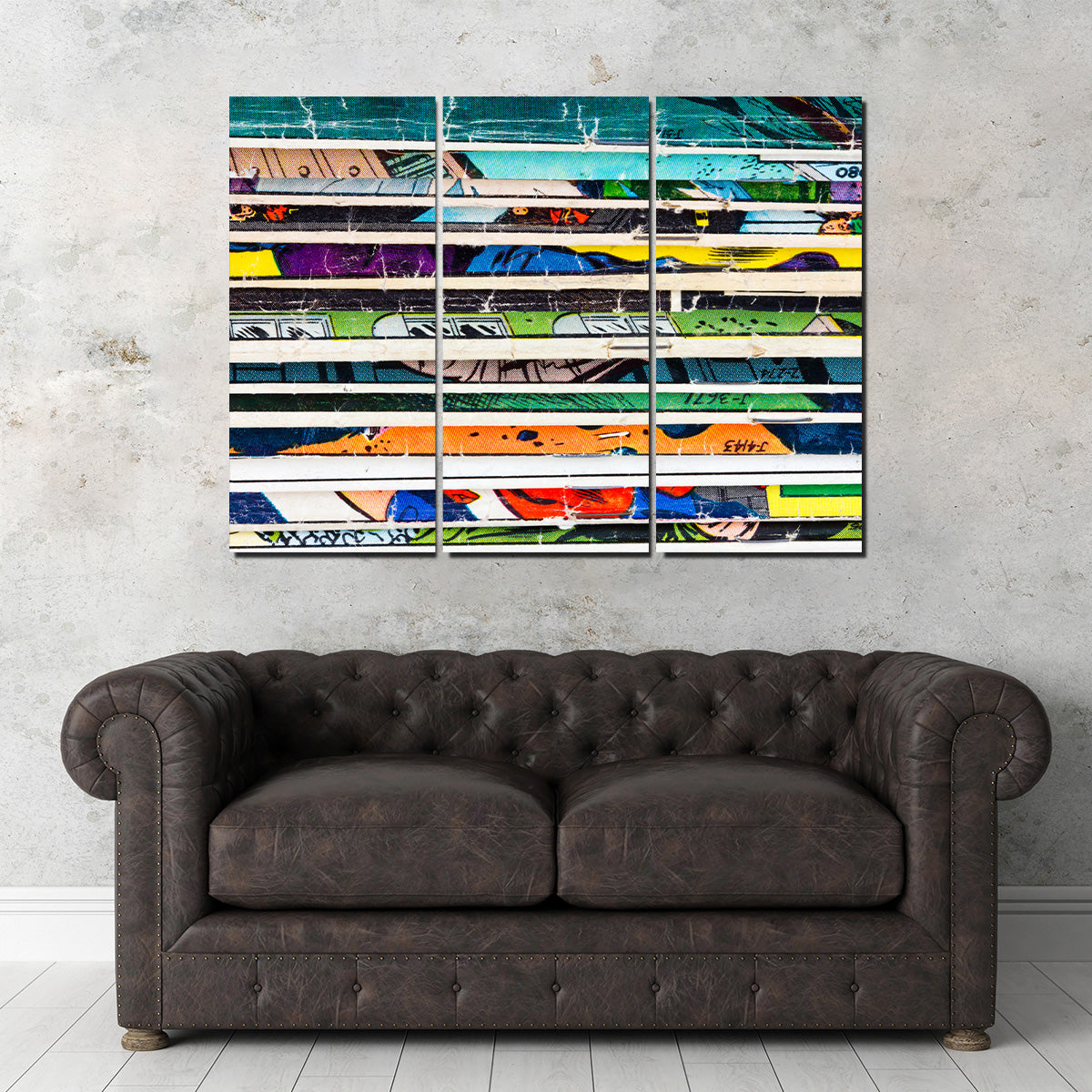 Comic Book Stack Wall Art