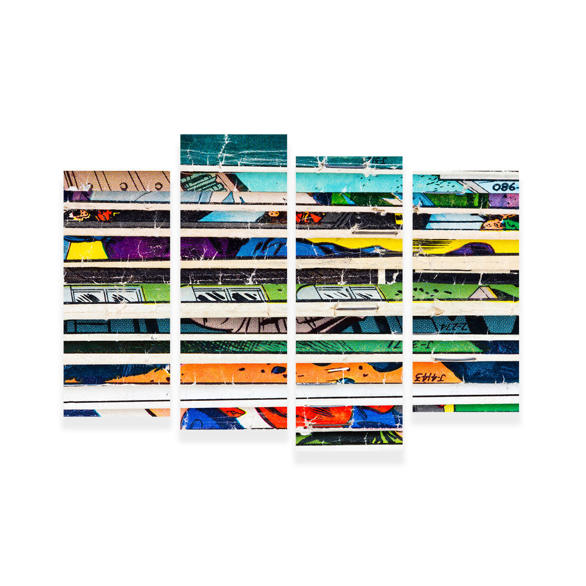 Comic Book Stack Wall Art