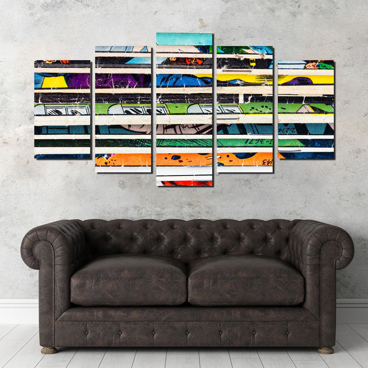 Comic Book Stack Wall Art