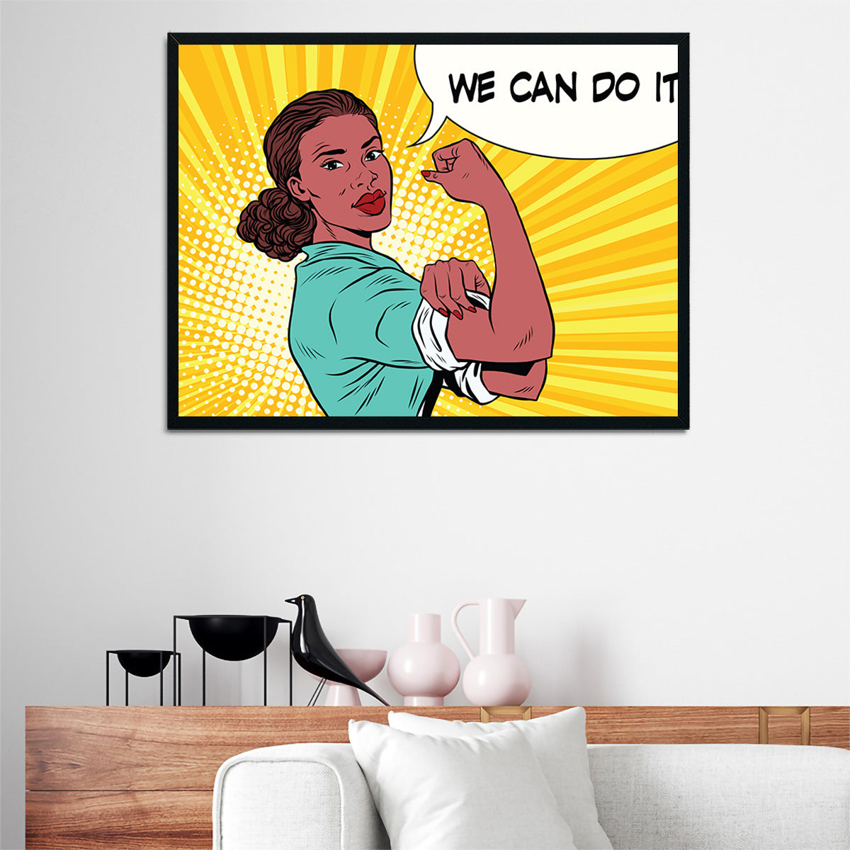 Comic We Can Do It Wall Art