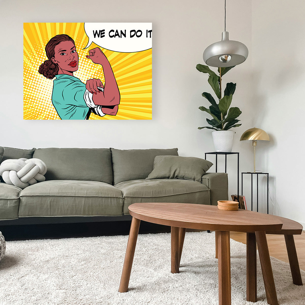 Comic We Can Do It Wall Art