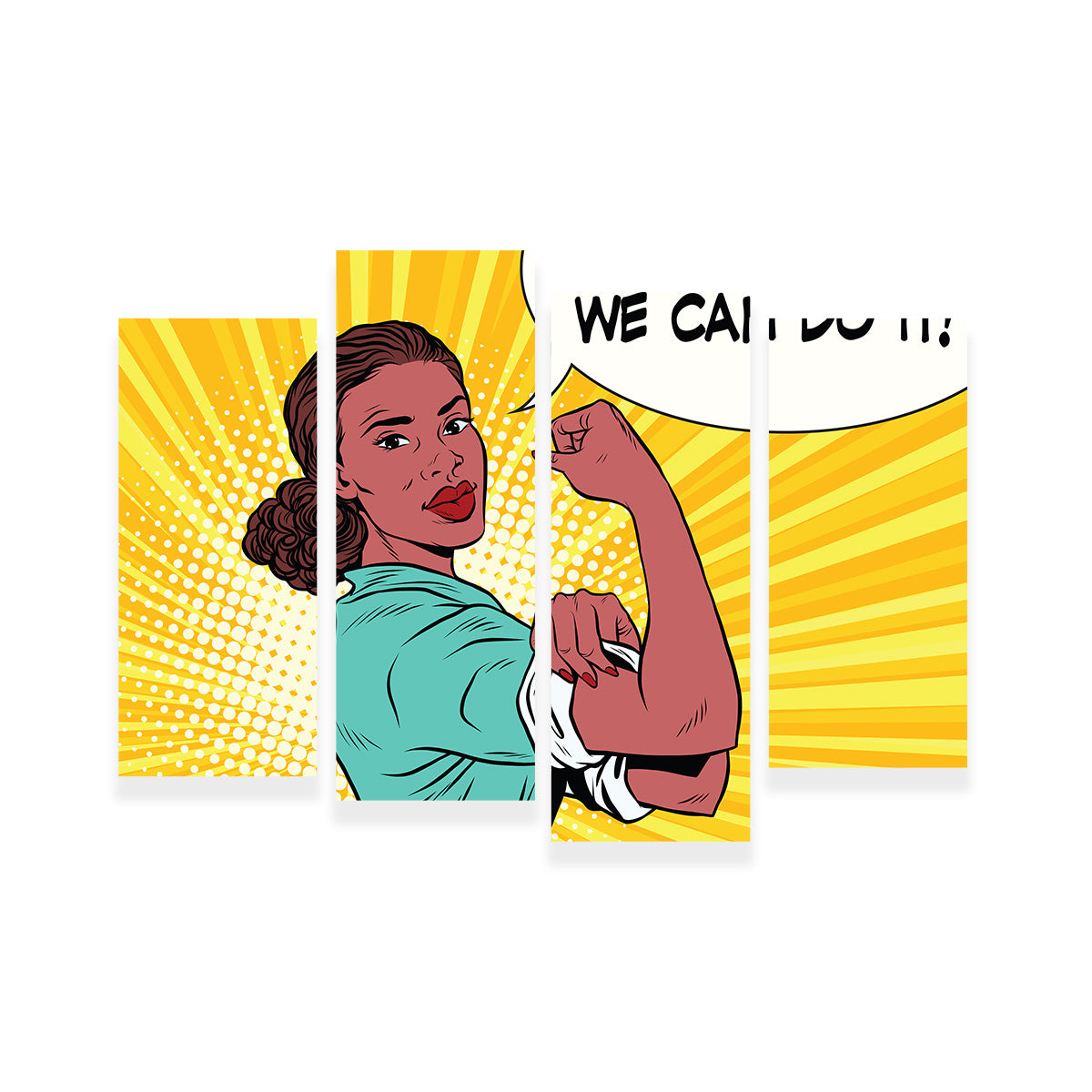 Comic We Can Do It Wall Art