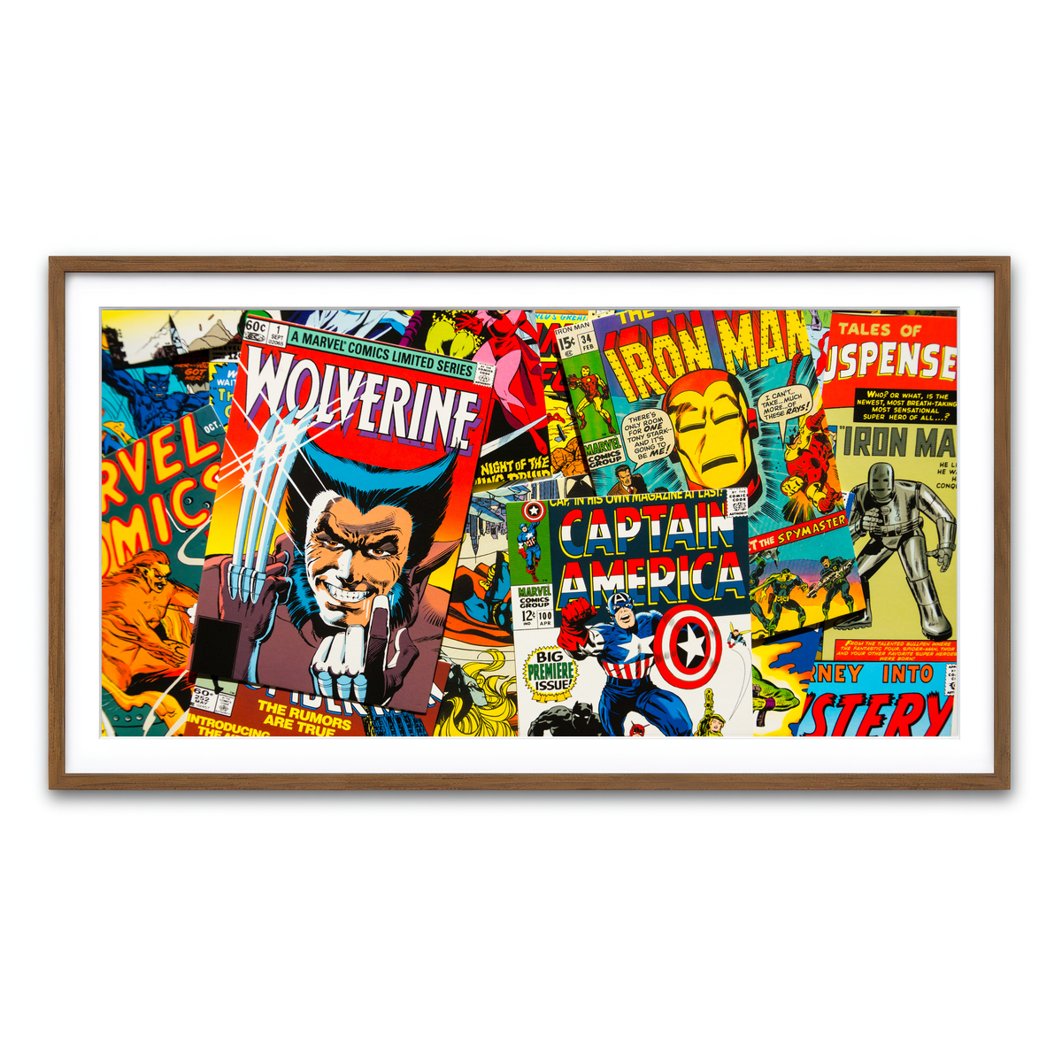 Framed Print 2x1 Walnut