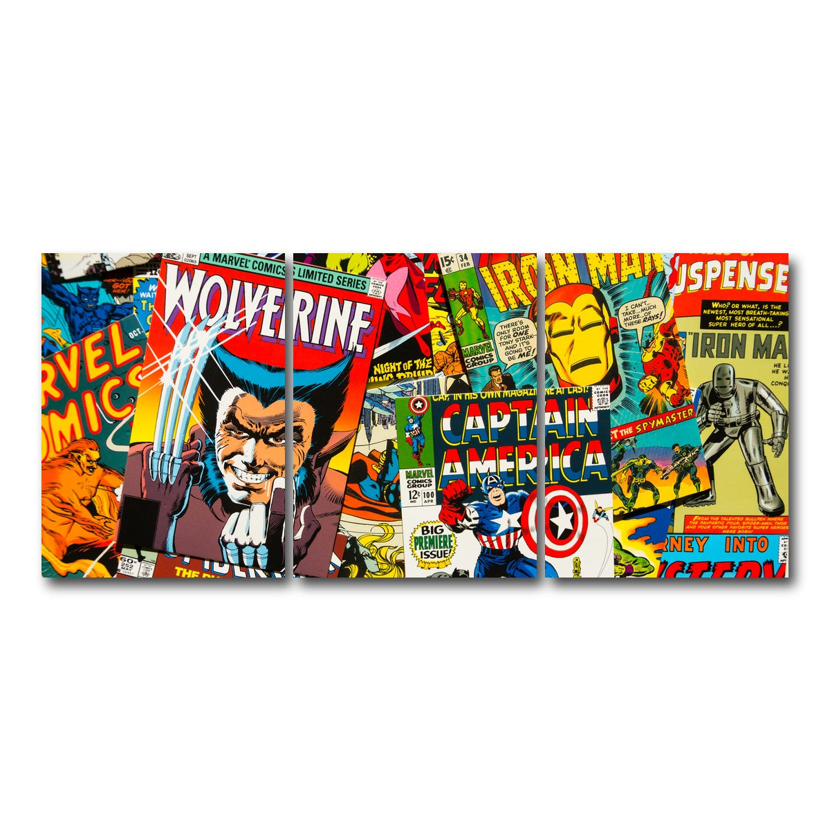 AUTO-MOCKUP WHITE | Comic Covers | 3 Piece | Gallery Wrap Canvas | group=18x24