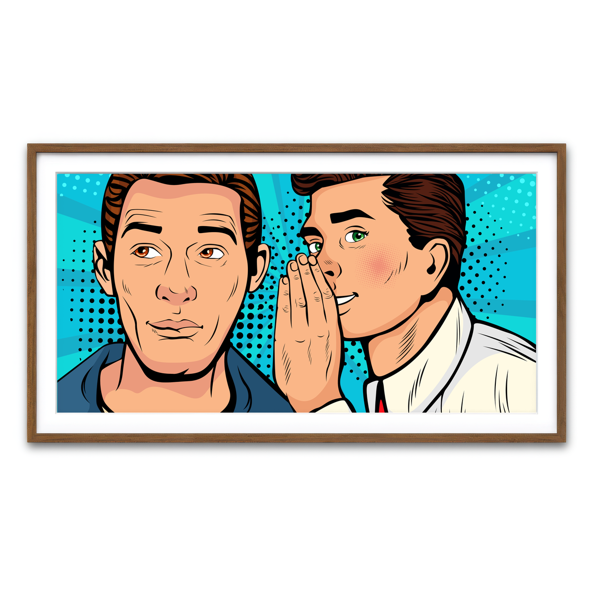 Framed Print 2x1 Walnut