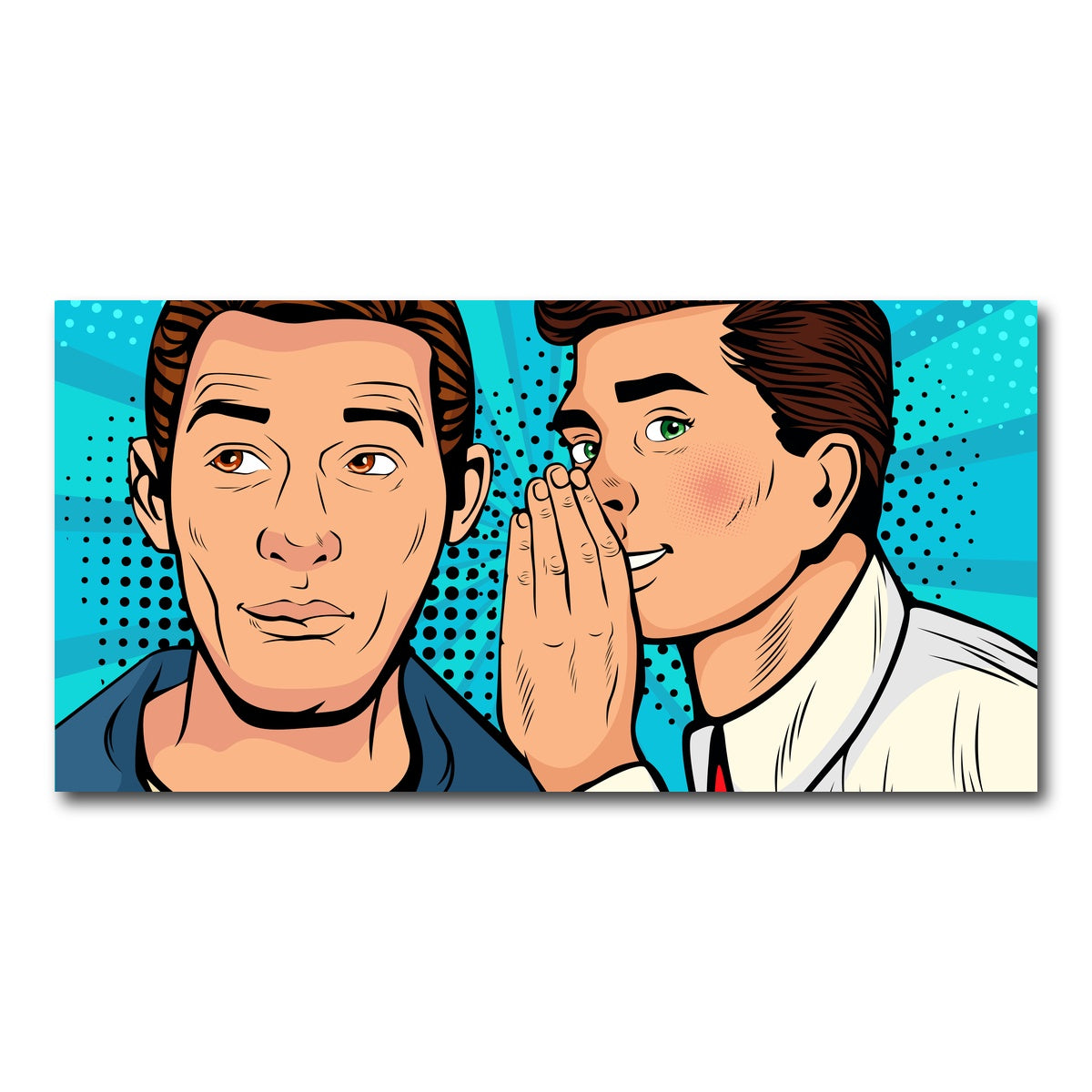 AUTO-MOCKUP WHITE | Comic Whisper | 1 Piece | Gallery Wrap Canvas | group=2x1