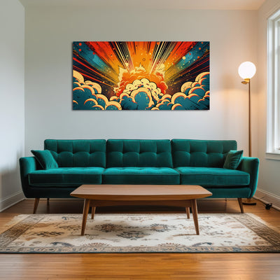 AUTO-MOCKUP ROOM | Comic book explosion