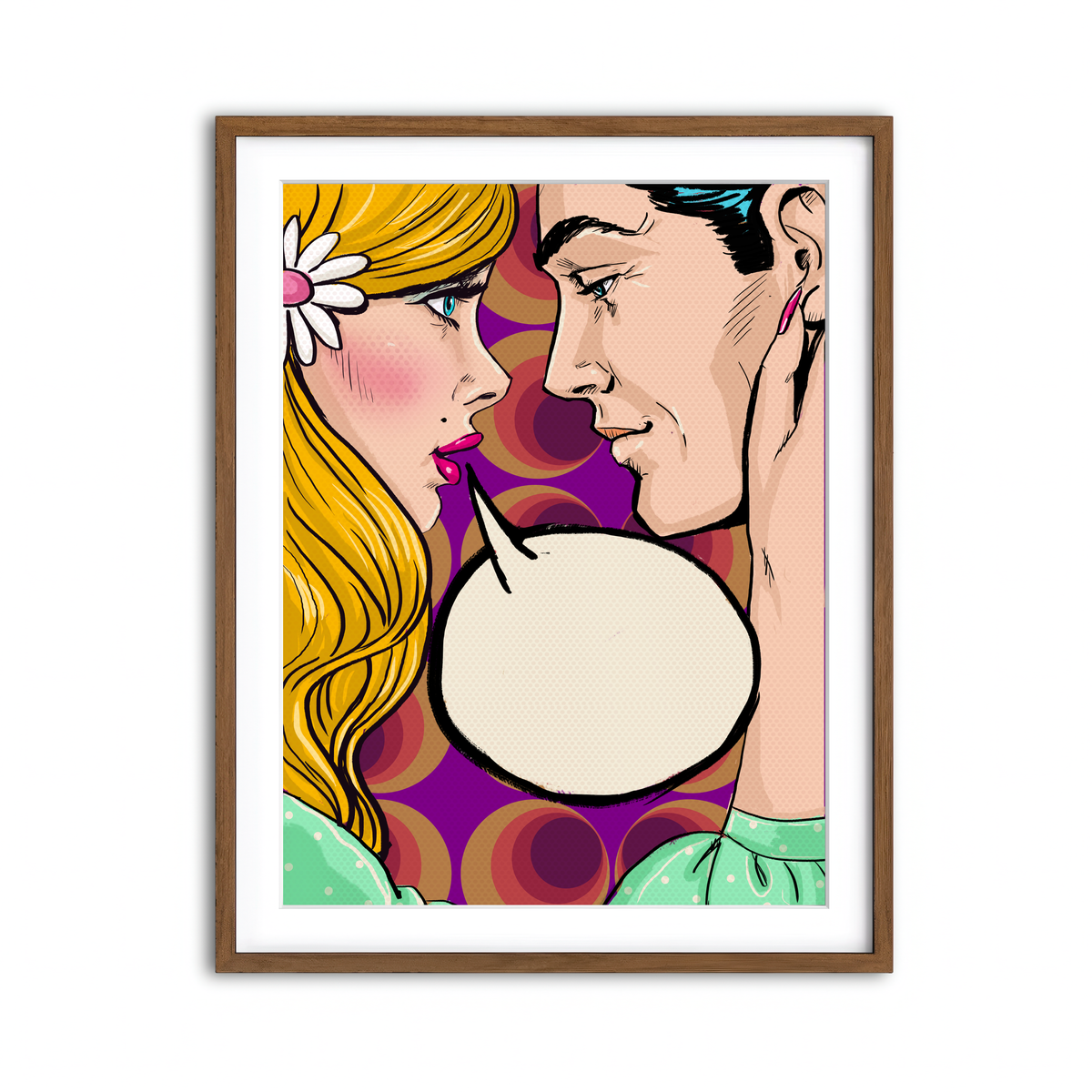 Framed Print 3x4 Walnut