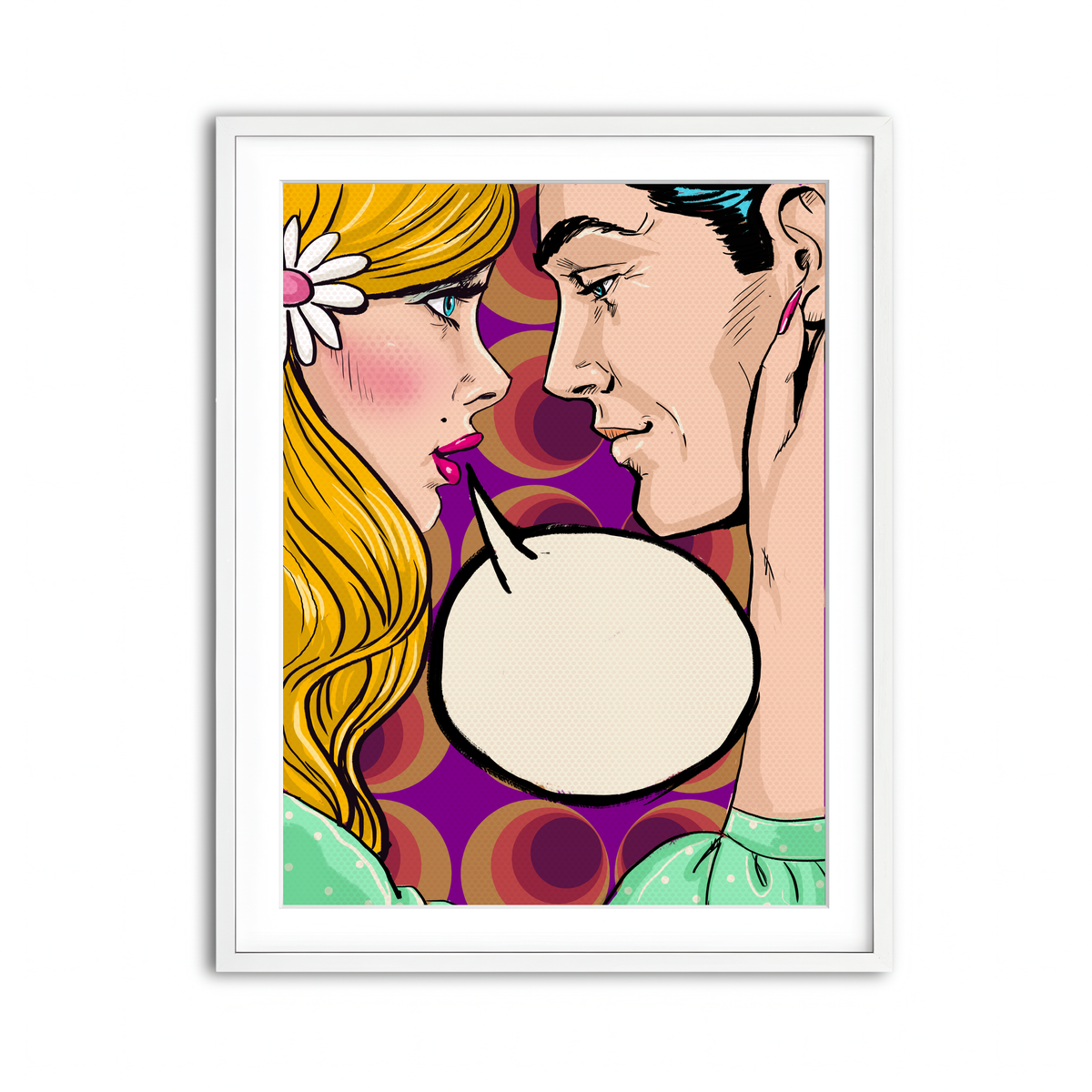 Framed Print 3x4 White