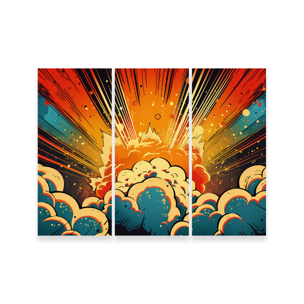 Comic Book Explosion Wall Art