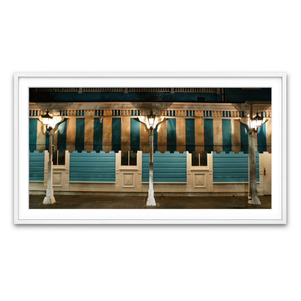 Framed Print 2x1 White