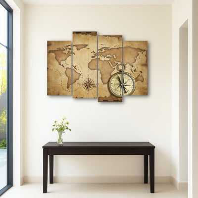 AUTO-MOCKUP ROOM | Compass and Map