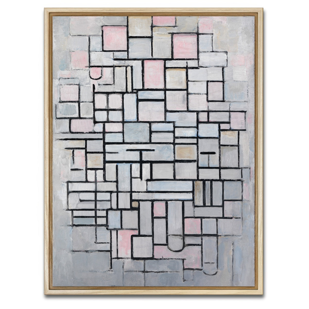 AUTO-MOCKUP WHITE | Composition No IV | 1 Piece | Natural Framed Canvas | group=3x4