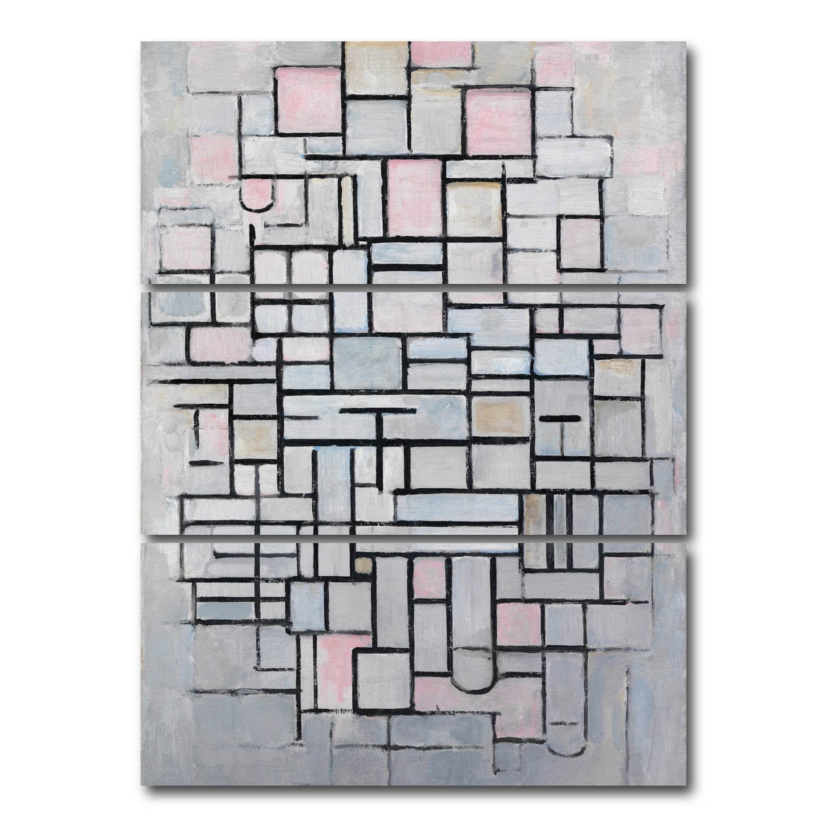 AUTO-MOCKUP WHITE | Composition No IV | 3 Piece | Gallery Wrap Canvas | group=8x18_stacked