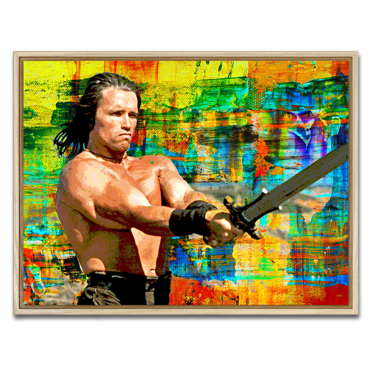 AUTO-MOCKUP WHITE | Conan the Barbarian | 1 Piece | Natural Framed Canvas | group=4x3