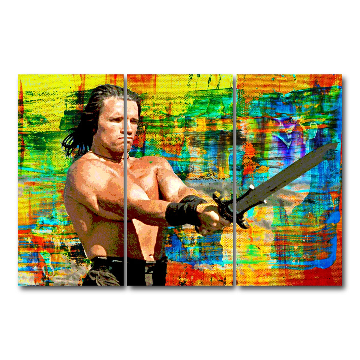 AUTO-MOCKUP WHITE | Conan the Barbarian | 3 Piece | Gallery Wrap Canvas | group=12x24