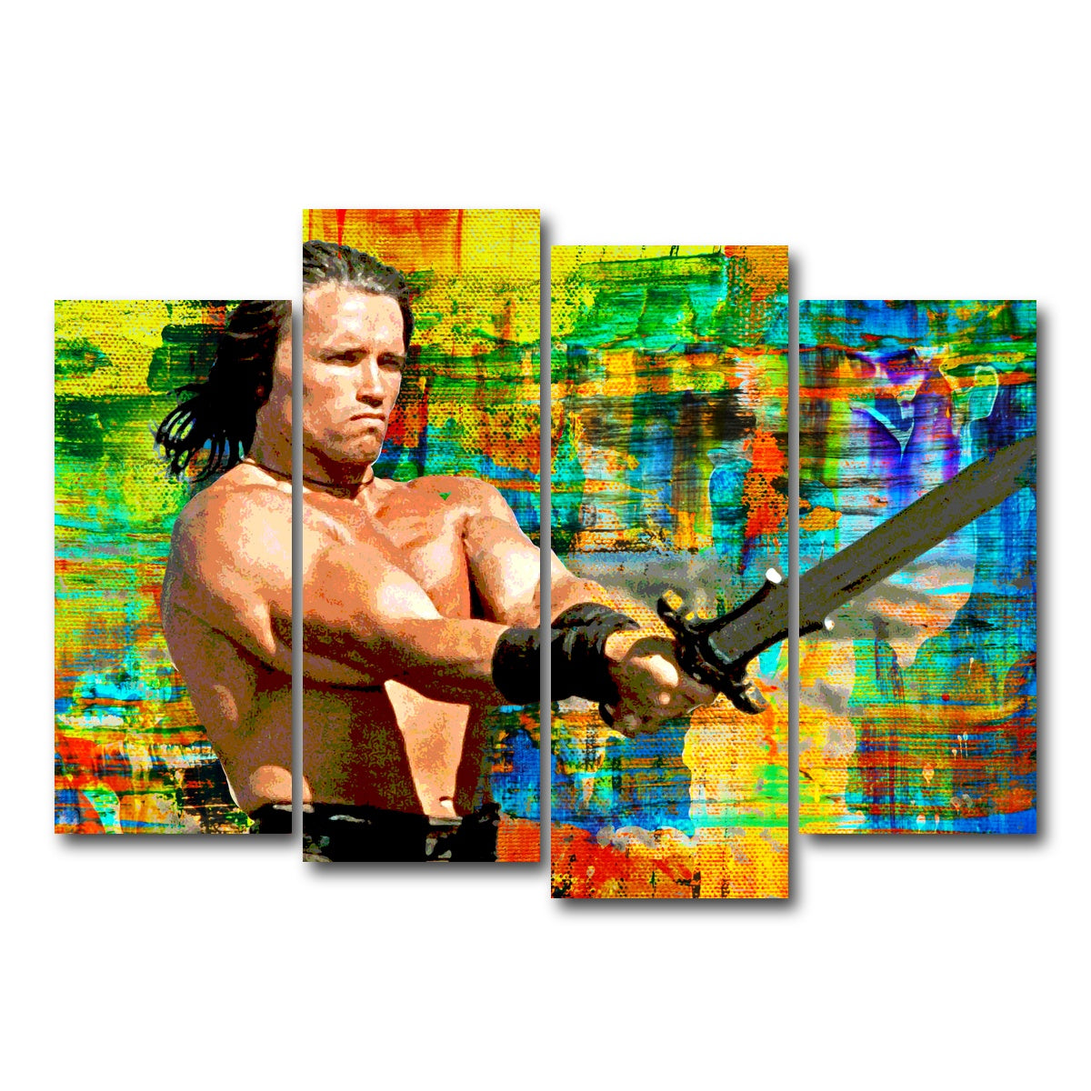 AUTO-MOCKUP WHITE | Conan the Barbarian | 4 Piece | Gallery Wrap Canvas | group=4_normal