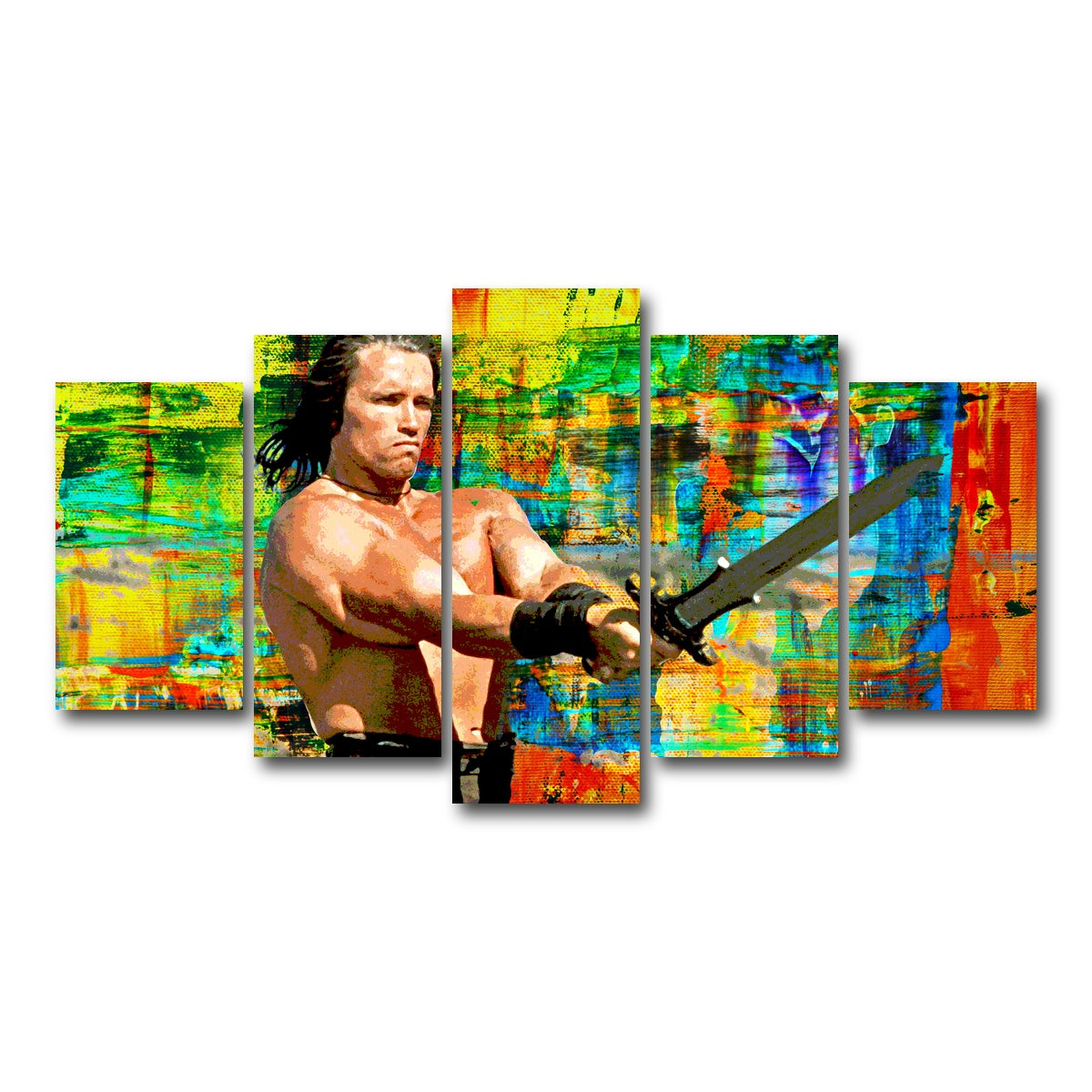 AUTO-MOCKUP WHITE | Conan the Barbarian | 5 Piece | Gallery Wrap Canvas | group=5_normal