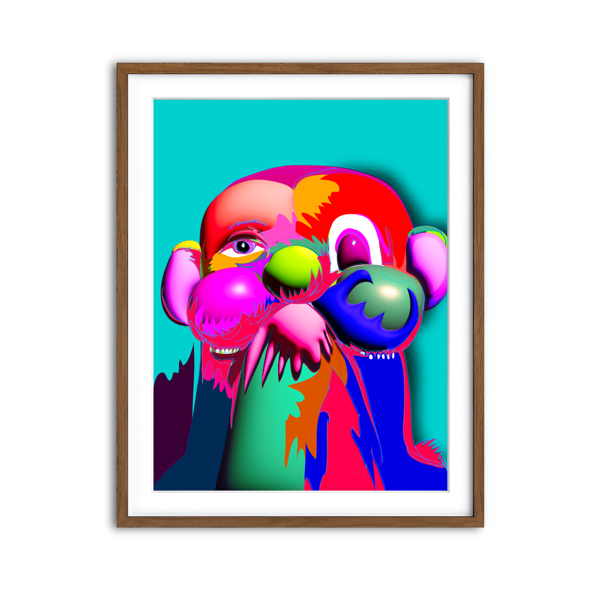 Framed Print 3x4 Walnut