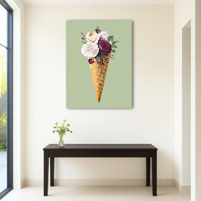 AUTO-MOCKUP ROOM | Cone flower canvas art