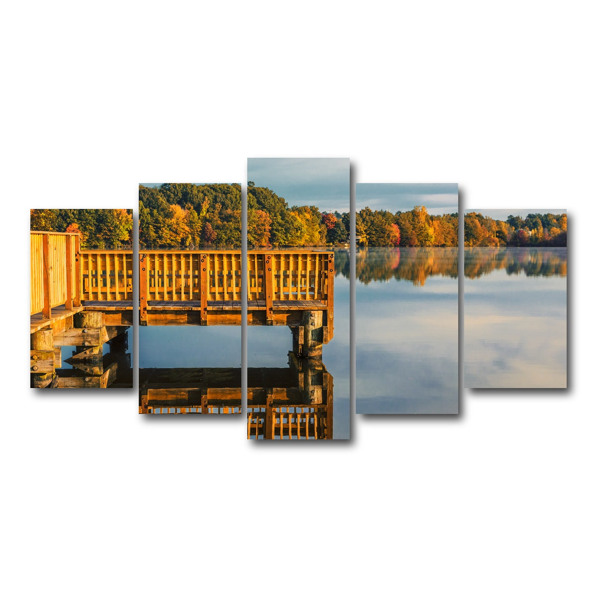 AUTO-MOCKUP WHITE | Connecticut Autumn | 5 Piece | Gallery Wrap Canvas | group=5_normal