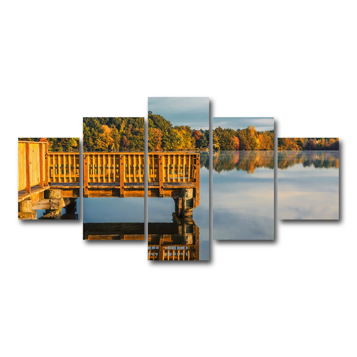 AUTO-MOCKUP WHITE | Connecticut Autumn | 5 Piece | Gallery Wrap Canvas | group=5_short