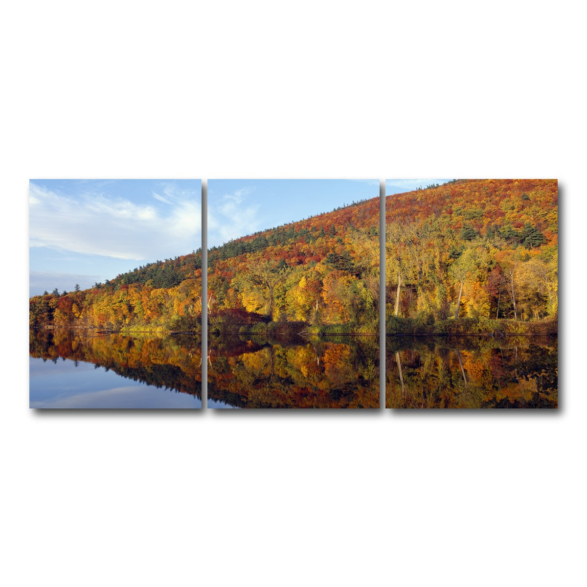 AUTO-MOCKUP WHITE | Connecticut River | 3 Piece | Gallery Wrap Canvas | group=18x24