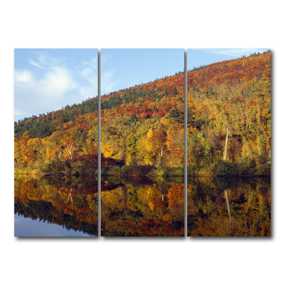 AUTO-MOCKUP WHITE | Connecticut River | 3 Piece | Gallery Wrap Canvas | group=8x18